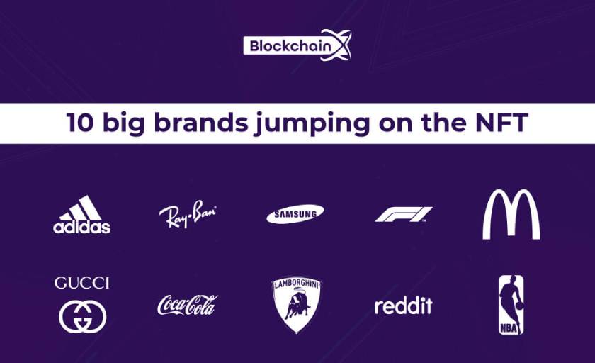 Ten big brands in NFT