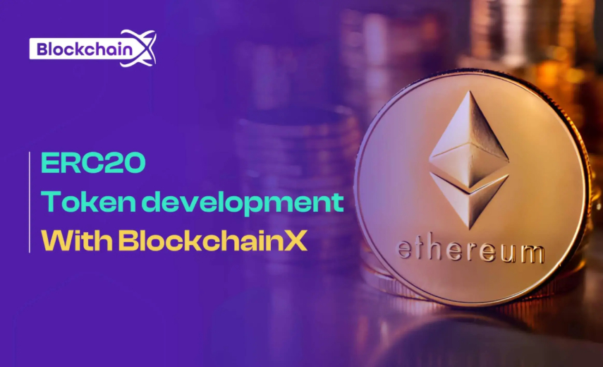 erc20 token development with blockchainx