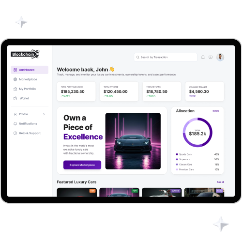 luxury car tokenization development company