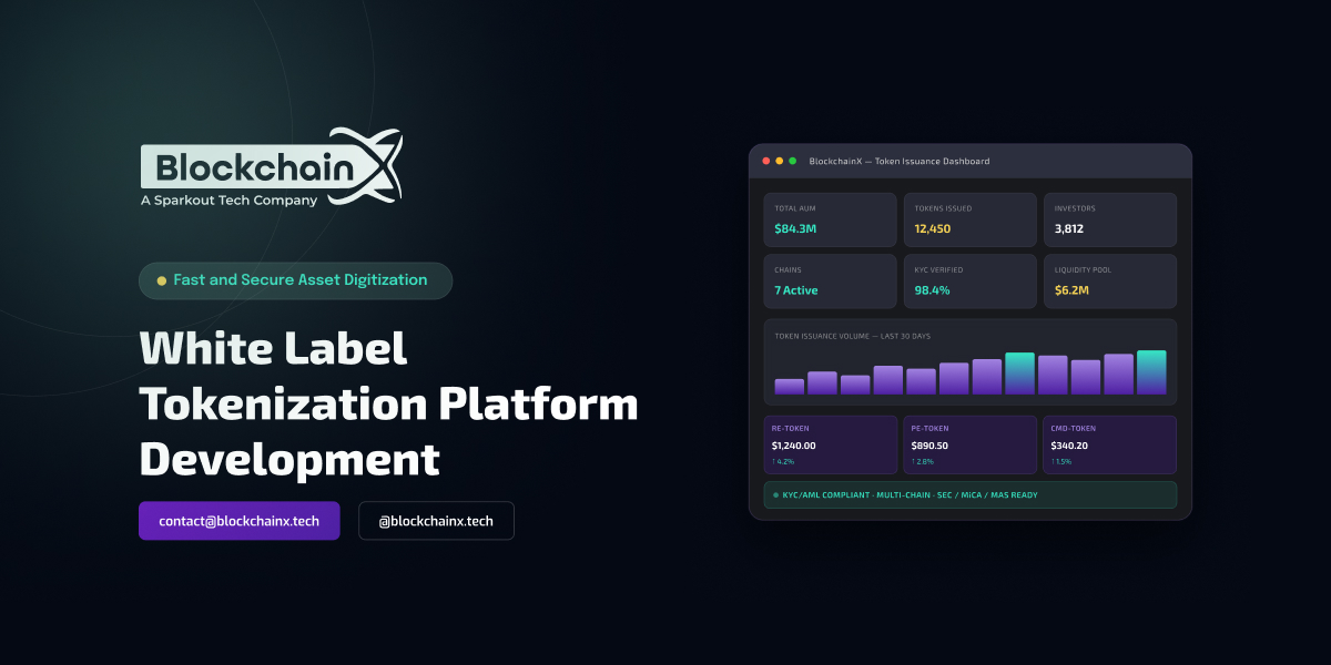 White Label Tokenization Platform Development | BlockchainX