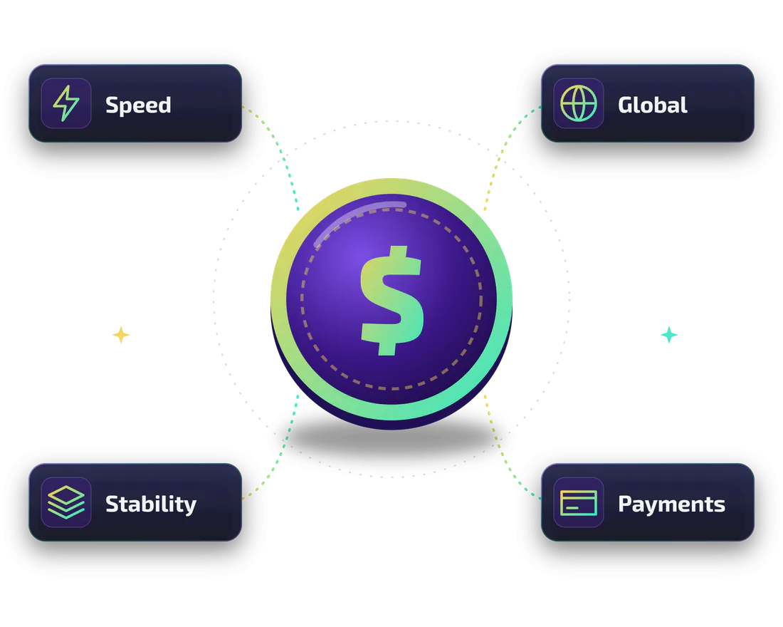 Stablecoins at the centre of the digital economy: speed, global use, stability and payments